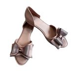 Melissa  Seduction V, Beige, Open Toe, Jelly Shoes w/ Bows, Sz 9 Photo 0