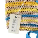 Mother Candy Stripe Cinch Tank Halter Top Fringe Midi Skirt Set size S NEW Tags Blue Photo 12