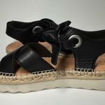 Frye & Co Lula Bow Sandals Women's 7 Comfort Shoes Ankle Tie Platforms Black NIB Photo 5