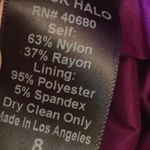 Black Halo  Square Neckline Textured Sheath Dress with Slit Women's size 8 Photo 7