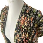 Soft Surroundings Textured Woven Tapestry Vest Floral Boho Lagenlook Womens OS Photo 3