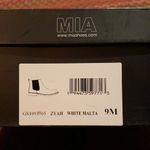 MIA NEW  CHELSEA WHITE MALTA VEGAN LEATHER SLIP ON BOOTS Photo 4