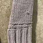 Aerie  Sweater Women's Sz XS Oversized Chunky Knit Turtleneck Shirt Split Purple Photo 7