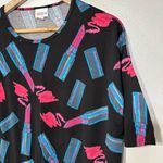 LuLaRoe Oversized Novelty Lip Stick Print Irma Top Size XXS Photo 1