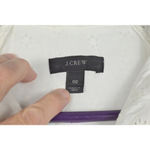 J.Crew Women's White Eyelet Short Sleeve Mini Dress Size 00 Photo 3