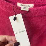 Du Paradis NWT hot pink crew neck L cozy fuzzy sweater Size L Photo 2