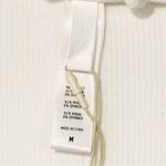 SKIMS  White Ribbed Knit Mid Length Bath House Robe Size Medium NEW Photo 3