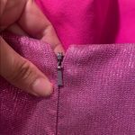 Black Halo Womens  Eve By Lauren Berman One Shoulder Shimmer Gown Maxi Dress Photo 5