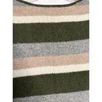 41 Hawthorn Rella Cashmere crewneck striped green, gray, tan size small Green Photo 8