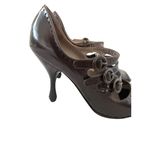 Bottega Veneta  Chocolate Brown Mary Janes Heels Size 39.5 / 9.5 Photo 5