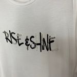 ZARA  Rise N Shine Beaded Graphic T Shirt Sz Small Photo 7