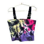 Ninth Hall festival rave dye crop top with adjustable straps and t… Pink Size M Photo 1