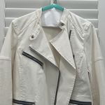 7 For All Mankind White Jean Jacket Photo 1
