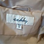 Sebby ‎ Hooded Puffer Coat Women’s Size XS Beige Cream Oversized Winter Jacket Photo 6