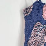 Maaji  Women's Floral Tassel Shoulder Tie Smocked Bodice Tiered Mini Dress Size L Photo 4