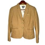J.Crew Schoolboy Blazer Size 2 Brown Women's Classic Wool Jacket Career Suit Photo 0