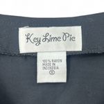 VINTAGE Key Lime Pie | S | Embellished Sequin Tropical Flower Tank Top Black Photo 2