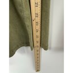 Urban Outfitters  Emma Denim Flared Jumpsuit Women S Olive Green Utility Stretch Photo 8