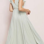 Wtoo by Watters Sage Green Melody Georgette Chiffon Maxi Dress 12 Bridesmaid Photo 1