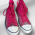 Converse  All Star Pink‎ Metallic High Top Athletic Shoes Photo 0