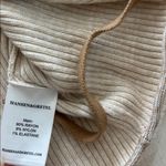 Hansen and Gretel Ribbed Tie Front Neutral Cardigan Top Size Small $229 Tan Photo 6