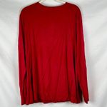 Soma Red Long Sleeve Scoop Neck Sleep Shirt XXL Photo 1
