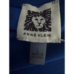 Anne Klein  Royal Blue Draped Sleeveless Blouse – Size Large Photo 4