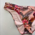 Shade & Shore Bikini Bottoms Tropical Floral Print Side Slits Ruched Coastal M Photo 10