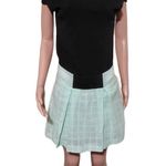 Amorethos women's Mint pinstripe heritage pleated skirt S Multiple Photo 3