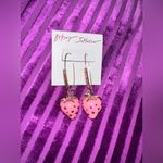 Betsey Johnson NWT  Strawberry Dangle Earrings Photo 2