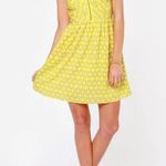 Roxy Shore Thing Yellow Print Dress Photo 1