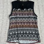 Anthropologie Maeve  Terman Printed Top In Black Motif Photo 4