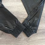 superdown Black Track Pants High Rise Faux Leather Jogger Small Photo 5