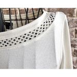 J Jill Dress XS Extra Small Cream Work Casual Church Open Cut Neck Hemline Size undefined Photo 8