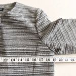 Karl Lagerfeld  Black White Tweed 3/4 Sleeve Button Front Jacket Women’s Size 10 Photo 5