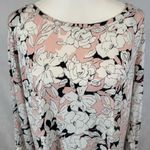 Laundry by Shelli Segal light pink blush & white long sleeve shift dress size XL Photo 1