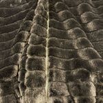 Fair haven Women's Black Faux Fur Jacket medium bomber jacket cinched waist Photo 6