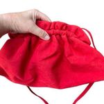 Vintage red crossbody Riva Ultra suede . Faux croc interior . Photo 0