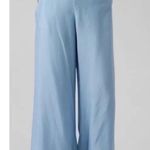Athleta Nwot  cloud pant light blue spring $$77 athletic wide leg boho casual Photo 6