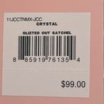 Juicy Couture NWT Glitzed Out Cream Crossbody Velour Satchel Bag Purse Photo 2