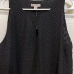 Lila Rose Black Keyhole Sleeveless Blouse Photo 2