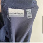 Nanette Lepore  Play Femme Lightweight Sweatshirt with Fun Details XL Navy Blue Photo 4