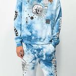 ALAB Tie Dye Graphic Hoodie Sweatshirt Unisex Adult Size XS. NWOT Blue Photo 3