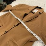 ANINE BING  Quinn Wool Cashmere Button Down Blazer Jacket in Camel Tan Large Photo 3