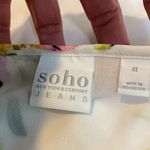 Soho 18  NEW YORK & COMPANY Floral Ruffle Sleeves Blouse XL Cottagecore Romantic Photo 4