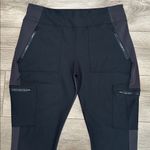 Athleta Headlands Hybrid Cargo Legging Hiking Casual Ankle Pants Black Brown 16 Photo 1