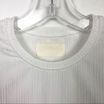 Capulet  Revolve Jasmine Ribbed Shiny Tee Shirt White Size Small Photo 5