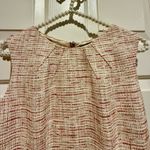 Tahari  sleeveless dress - sheath, boucle tweed - pink red cream white - gently used - great condition. See pics for measurements. Smoke free home. Photo 2