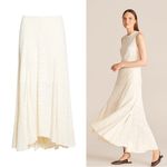 Rebecca Taylor • Lace Maxi Skirt cream New Ivory flowy slit crochet beach summer Photo 1