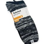 Timberland Boot Socks Heathered Black Grey Wool Blend 2 Pairs Women’s One Size Photo 0